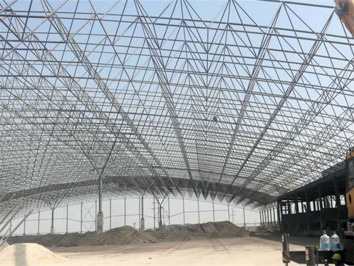 镇江钢厂料仓网架工程